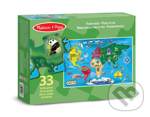 Puzzle: Puzzle - Mapa sveta (Melissa and Doug). Melissa and Doug, 2019