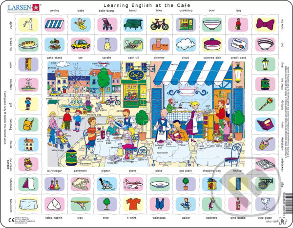 Levně English leraning at the cafe (EN2) - puzzle z kategorie Náučné puzzle
