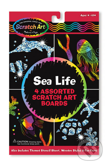 Sada Scratch Art - Život v mori, Melissa and Doug, 2019