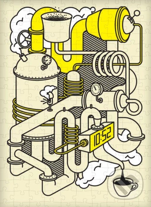 Levně Rudolf Letko: Kávové laboratórium - Rudolf Letko - puzzle z kategorie Umelecké