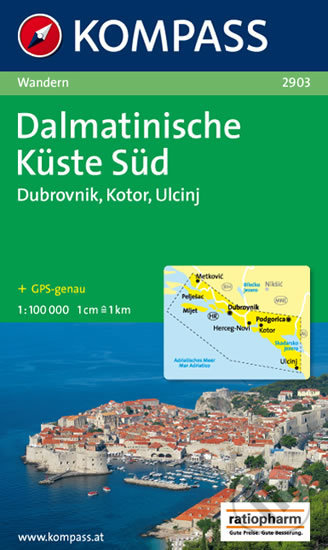 Levně Dalmatinische Küste Süd 1:100T