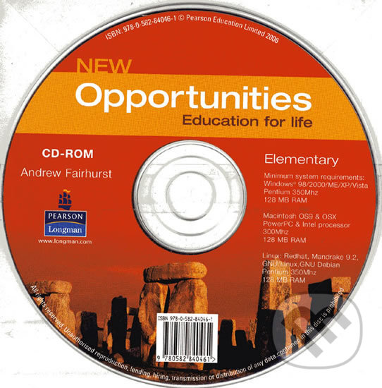 Levně New Opportunities - Elementary - CD-ROM - Andrew Fairhurst - audiokniha z kategorie Jazykové učebnice a slovníky