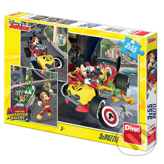 Levně Mickey a Minnie - Závodníci - puzzle z kategorie 15 – 60 dielikov