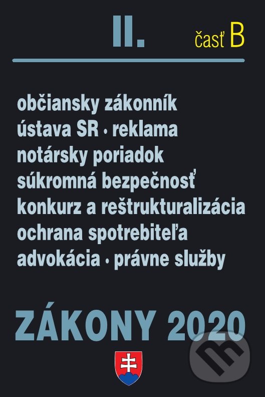Levně Zákony 2020 II/B - Občianske zákony - úplné znenie k 1.1.2020 - kniha z kategorie Občianske právo