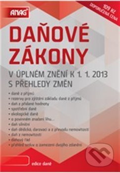 Levně Daňové zákony v úplném znění k 1. 1. 2013 - kniha z kategorie Účtovníctvo a dane