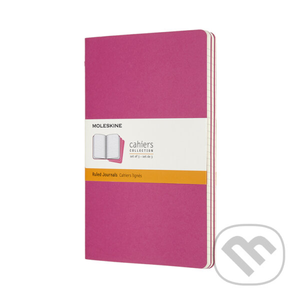 Levně Moleskine - sada 3 zošitov (ružové) (stredné, linajkované)