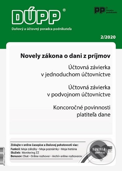 Levně Daňový a účtovný poradca podnikateľa 2/2020 (Novely zákona o dani z príjmov)