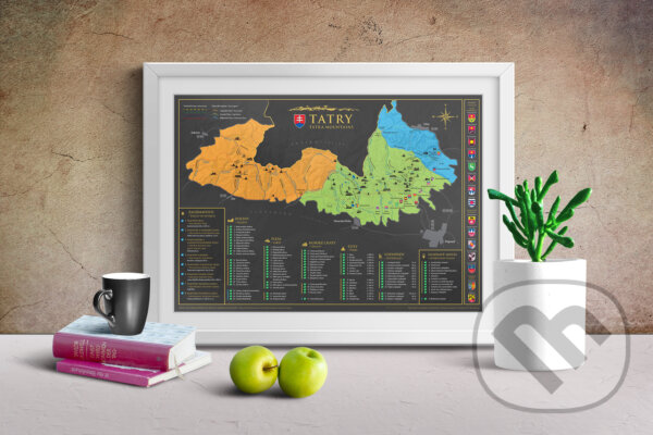 Levně Stieracia mapa Tatier - Vysoké, Západné, Belianske (veľkosť A3)