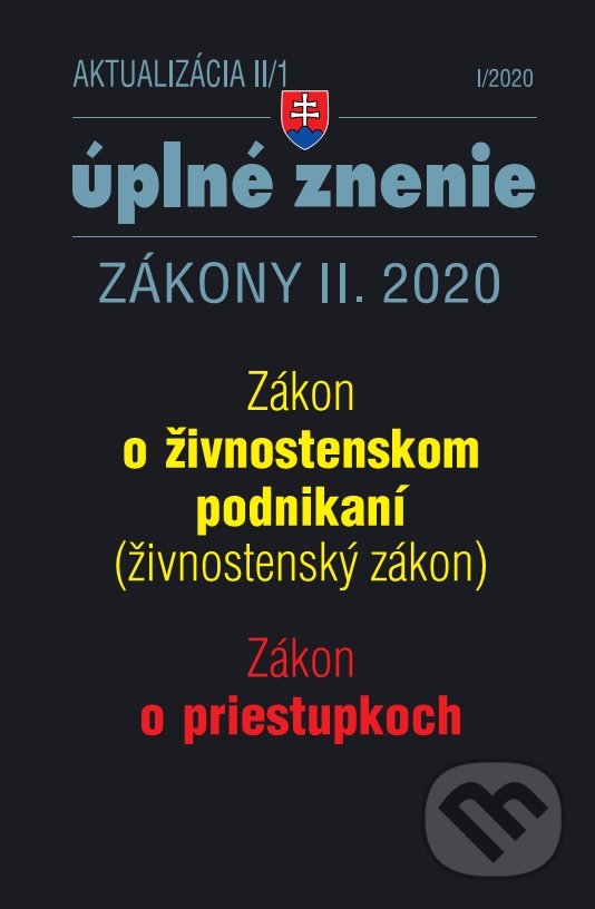 Levně Aktualizácia II/1 2020 - Živnostenský zákon, Zákon o priestupkoch - kniha z kategorie Obchodné právo