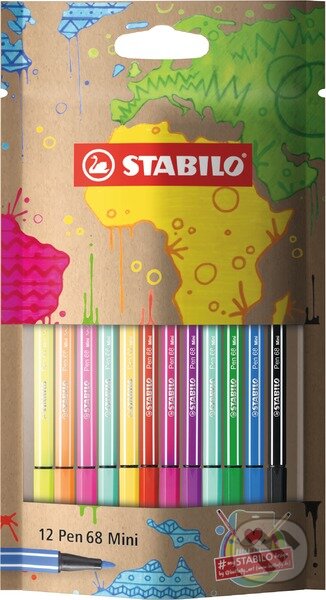 Levně STABILO Pen 68 Mini mySTABILOdesign (12 kusov)