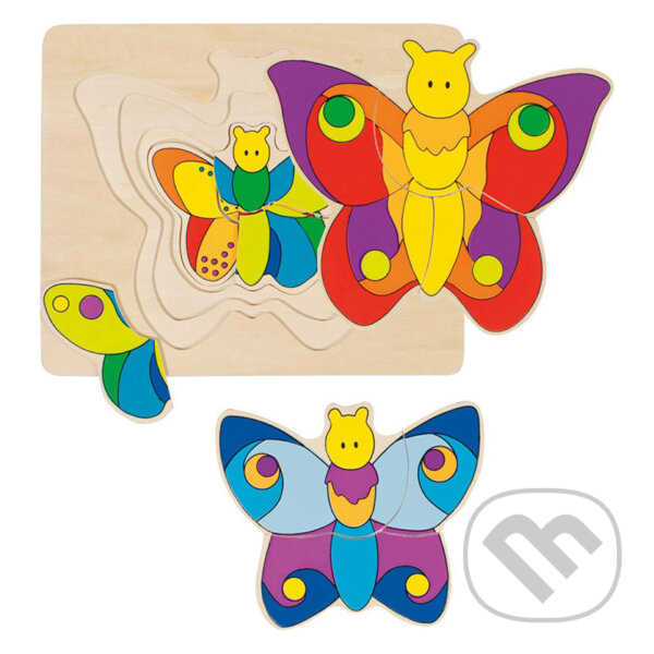 Levně Puzzle: Motýľ (4 vrstvy 11ks) - hra z kategorie Vzdelávacie hry
