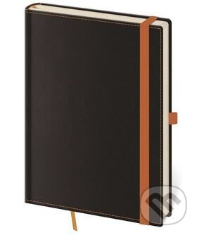 Levně Linkovaný zápisník Black Orange L