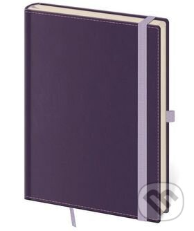 Levně Linkovaný zápisník Double Violet M