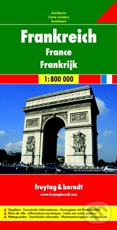 Levně Frankreich 1:800 000 (Automapa - Platná do r. 2019)
