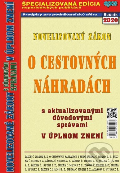 Levně Zákon o cestovných náhradách 2020 (s aktualizovanými dôvodovými správami v úplnom znení) - kniha z kategorie Ústavné právo