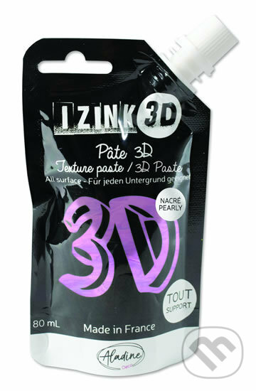 IZINK 3D reliéfní pasta 80 ml/ amethyst, perleťová fialová, Aladine, 2020