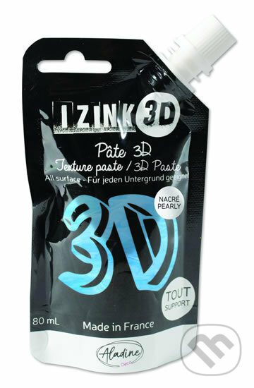 IZINK 3D reliéfní pasta 80 ml/volubis, perleťová modrá, Aladine, 2020