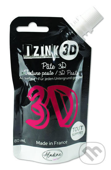 IZINK 3D reliéfní pasta 80 ml/geranium, růžová, Aladine, 2020