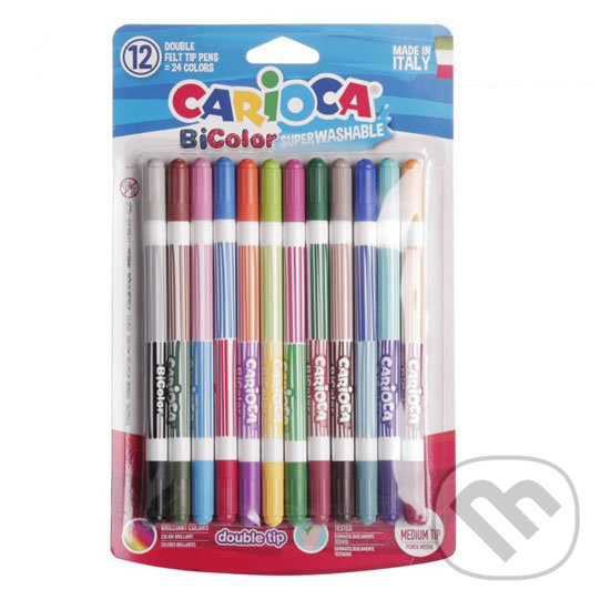 Levně CARIOCA oboustranné fixy BiColor sada 12ks