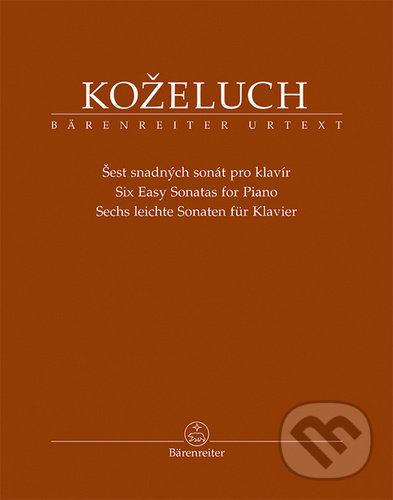 Levně Šest snadných sonát pro klavír - Leopold Koželuh - kniha z kategorie Noty