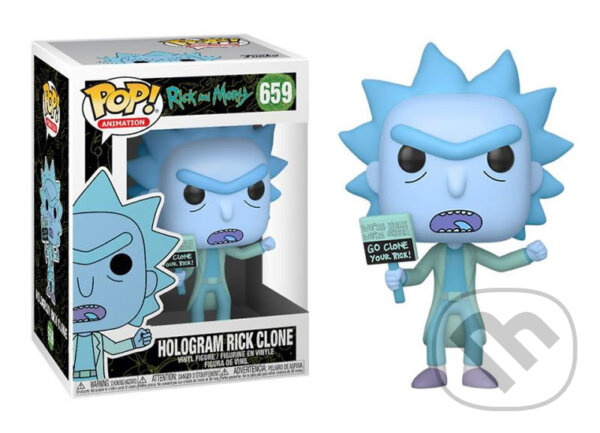 Funko POP Animation: Rick & Morty - Hologram Rick Clone, Funko, 2020