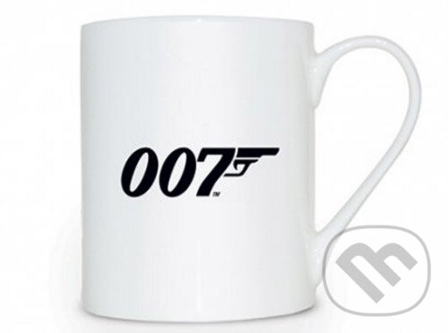 Biely keramický hrnček James Bond 007: Logo (). , 2015