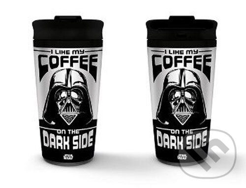 Nerezový cestovný hrnček Star Wars: I Like My Coffee On The Dark Side, Star Wars, 2020
