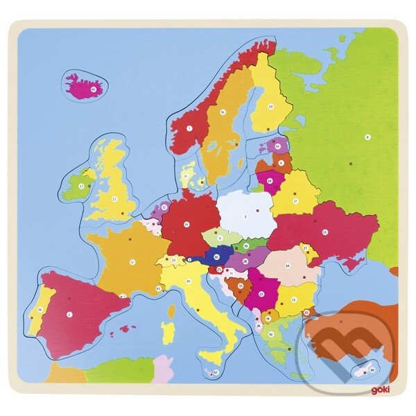 Levně Vkladacie puzzle - Európa - puzzle z kategorie Maxi dieliky