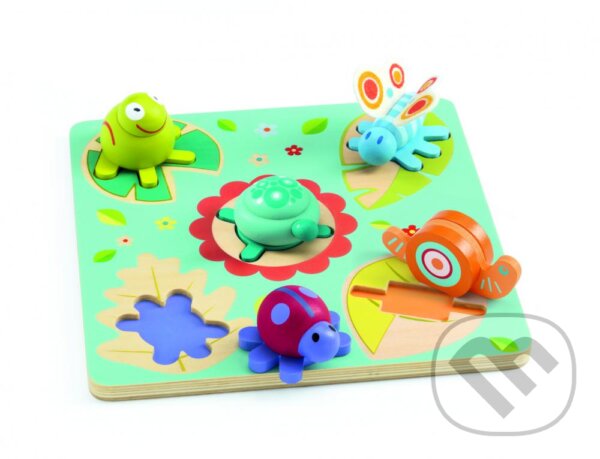 Spoločenská hra: 3D puzzle: Lúčne zvieratká (Djeco)