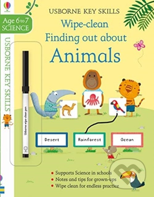 Kniha: Wipe-Clean Finding Out About Animals (Hannah Watson)