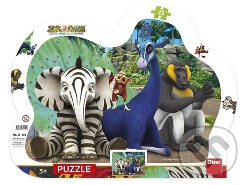 Puzzle Zafari kontura, Dino, 2020