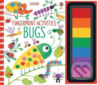Levně Fingerprint Activities: Bugs - Fiona Watt, Candice Whatmore (ilustrácie) - kniha z kategorie Omaľovávanky, vystrihovanie, papier
