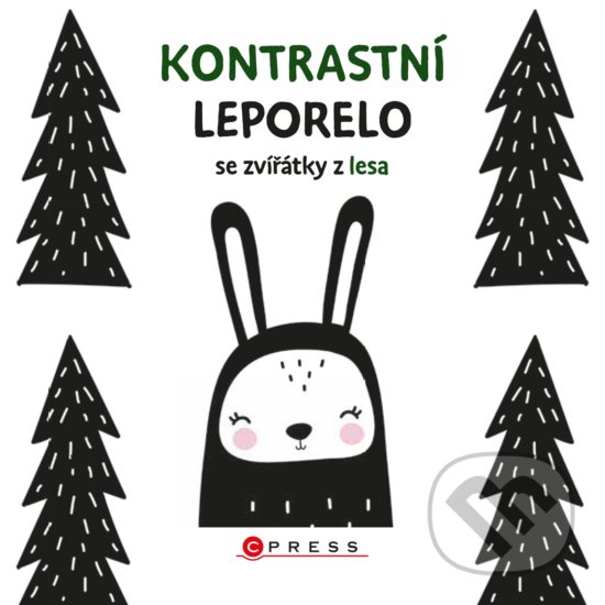 Levně Kontrastní leporelo se zvířátky z lesa - kniha z kategorie Pre deti a mládež