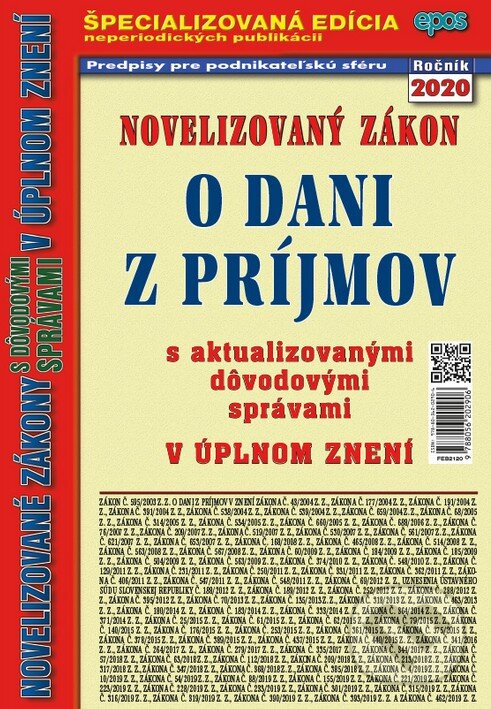 Novelizovaný zákon o dani z príjmov, Epos, 2020