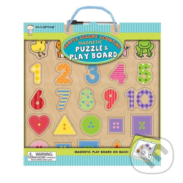 Levně Shapes Colors Counting Magnetic Puzzle & Play Board - hra z kategorie Vzdelávacie hry