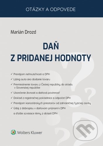 Daň z pridanej hodnoty - Marián Drozd, Wolters Kluwer, 2020