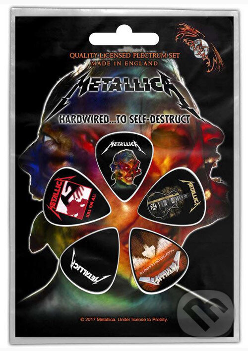 Gitarové trsátka Metallica: Hardwired To Self set 5 kusov (Metallica)