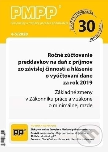 Levně Personálny a mzdový poradca podnikateľa 4-5/2020…