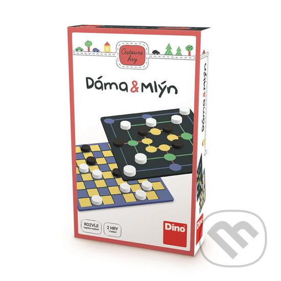 Levně Dáma a mlýn (Cestovní hra) - hra z kategorie Klasické hry