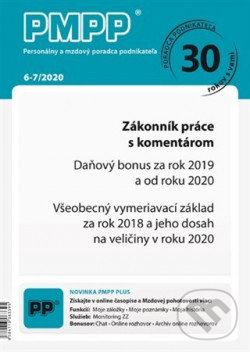 Levně PMPP 6-7/2020 Zákonník práce s komentárom