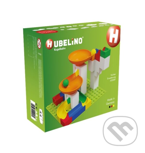 HUBELINO Kuličková dráha - rozšíření 44 ks, s trychtýřem, LEGO, 2020