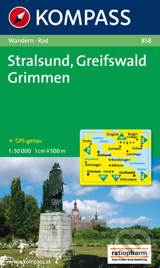 Levně Stralsund,Greifswald,Grimmen 858 / 1:50T NKOM - kniha z kategorie Mapy