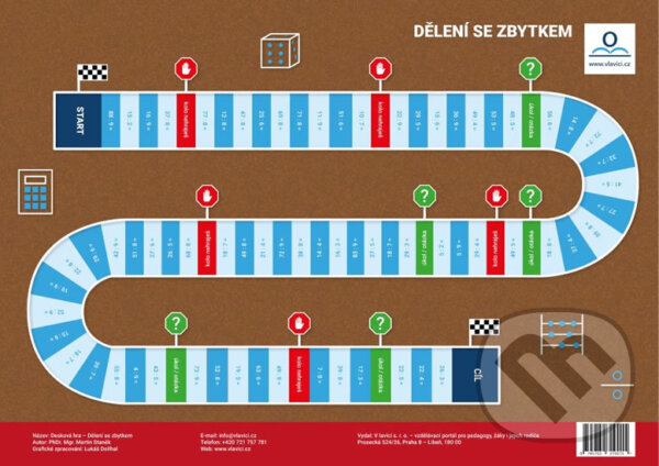 Levně Dělení se zbytkem: Desková didaktická hra - Martin Staněk - hra z kategorie Vzdelávacie hry