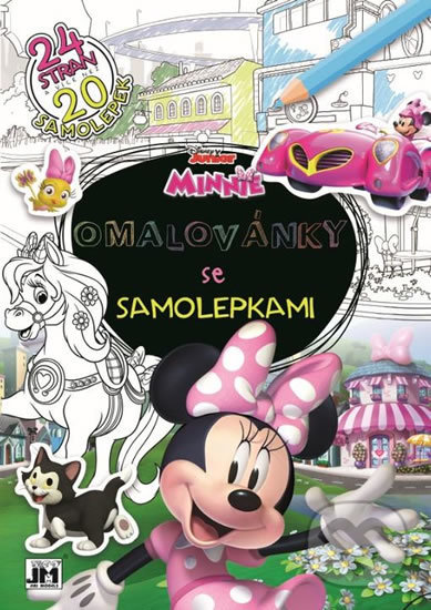 Levně Minnie - Omalovánky se samolepkami A4+ - kniha z kategorie Pre deti
