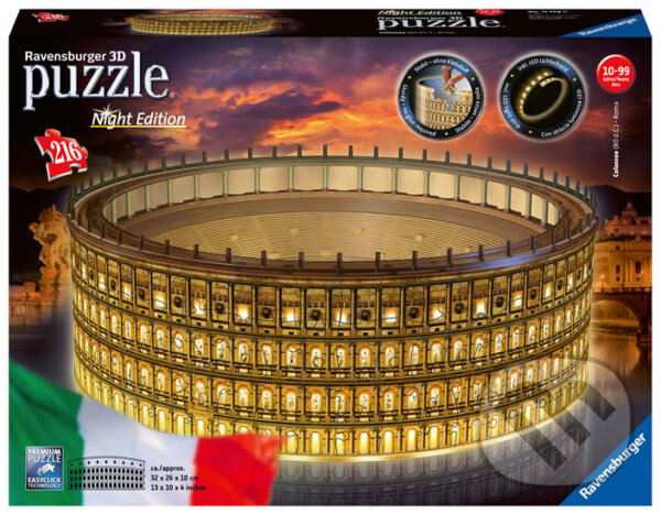 Puzzle: 3D puzzle Koloseum (Noční edice) (Ravensburger)