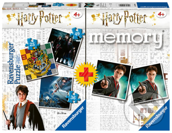 Levně Harry Potter (3v1+pexeso) - puzzle z kategorie Maxi dieliky