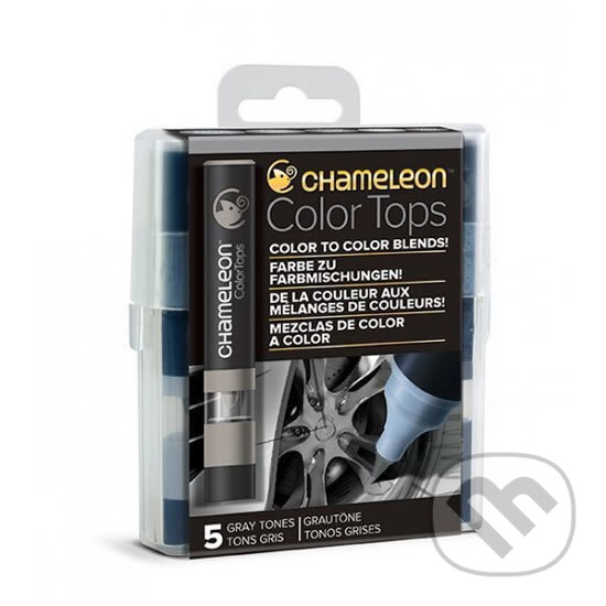Set Chameleon Color Tops, 5ks - šedé tóny (Chameleon)
