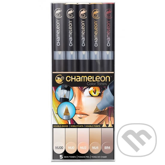 Levně Set Chameleon tónovací fixy, 5ks - tělové tóny