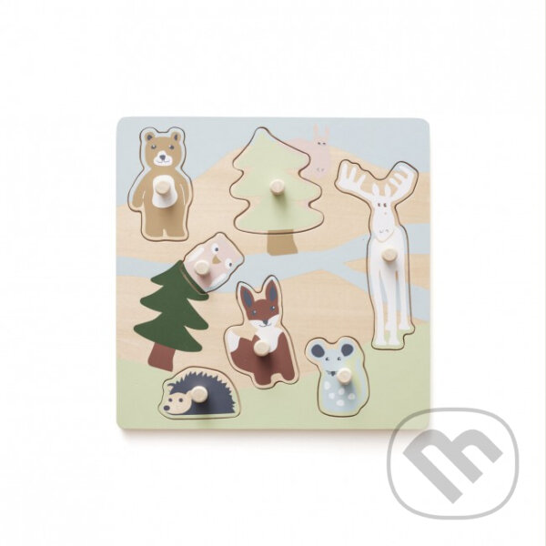 Levně Puzzle drevené s úchytkami Edvin - hra z kategorie Ostatné
