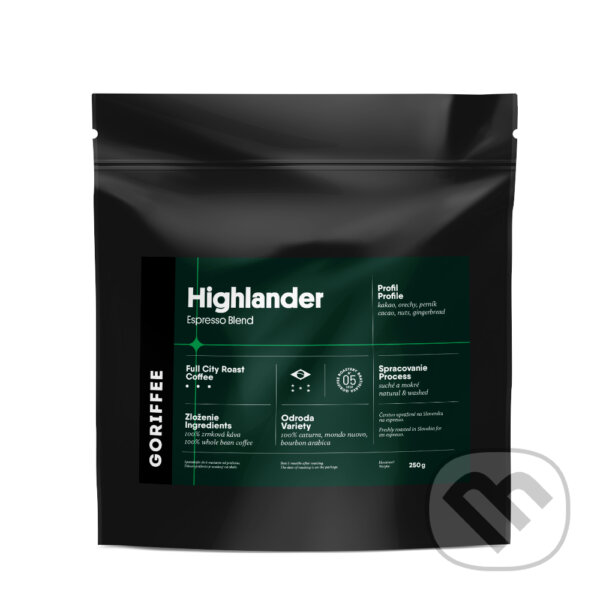 Highlander Espresso Blend 1kg, Goriffee, 2020